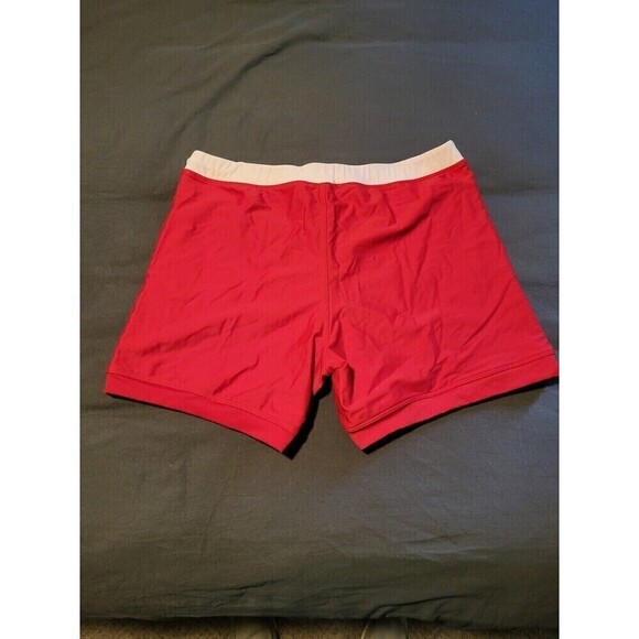 Coofandy 5" Inseam Red White Swim Trunk Men's Size XL - Picture 4 of 7